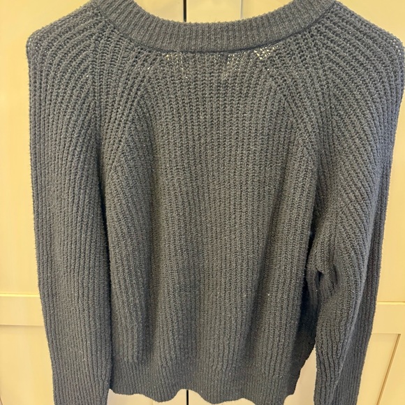 Universal Thread Black Ribbed Button-Front Cardigan - Picture 4 of 4